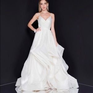 Ivory Terani Couture Prom Dress